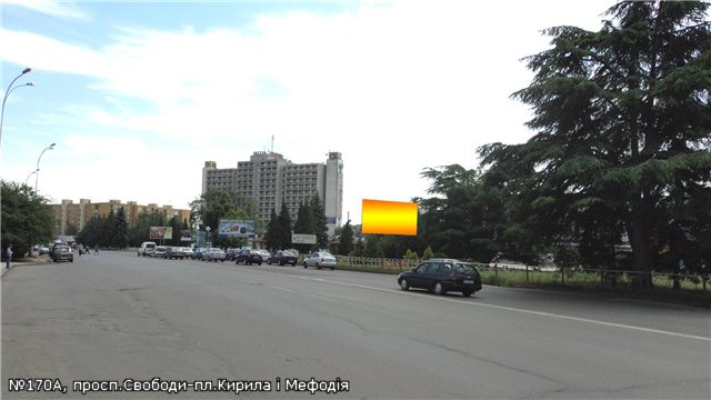 Щит 6x3,  просп.Свободи-пл,Кирила і Мефодія піш.перехід, напр.-пл.Кірпи