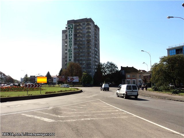 Щит 6x3,  пл.Б.Хмельницького (16-ти поверх), транспортне кільце, напрям-просп.Свободи, вул.Л.Толстого