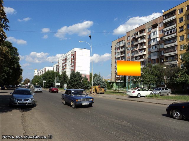 Щит 6x3,  вул.Минайська,13 (навпроти ТОК Минайська ,16), напрям-пр.Свободи