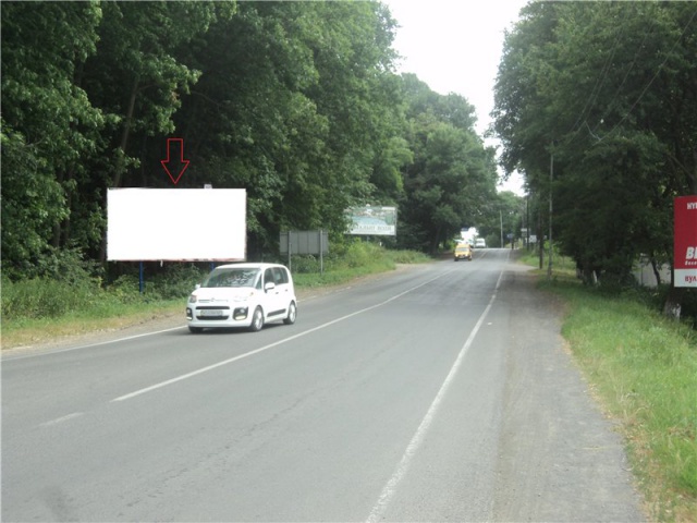 Щит 6x3,  вул.Собранецька-Об'їзна-в'їзд до міста з КПП Ужгород, напрям - центр