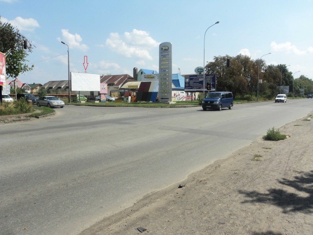 Щит 6x3,  вул.Гагаріна-Краснодонців, в'їзд до ринку "Краснодонців"