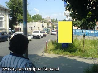 Сітілайт 1.2x1.8,  вул.Підгірна-Берчені, піш.перехід,світлофори, напр-Берчені