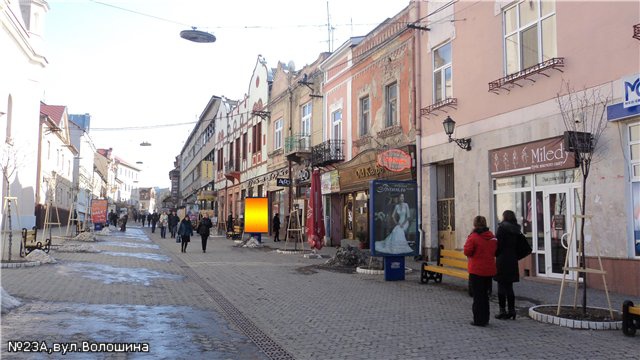 Сітілайт 1.2x1.8,  вул.Волошина(Олдкафе), пішохідна зона,напр.-вул.Капітульна