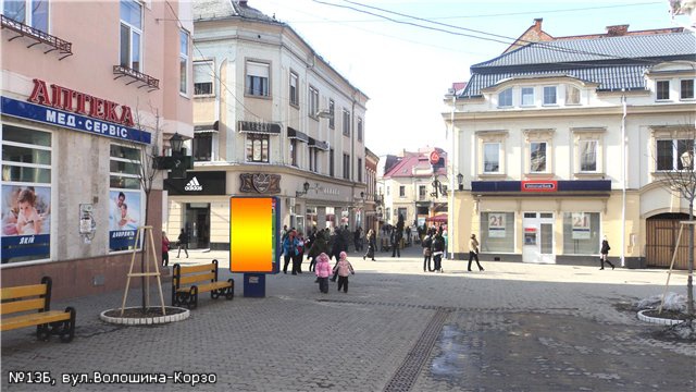 Сітілайт 1.2x1.8,  вул.Волошина-Корзо(Аптека) , пл.Корятовича