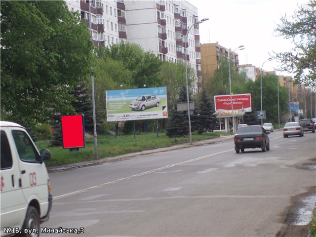 Сітілайт 1.2x1.8,  вул.Минайська (маг.Самоцвіти), піш.перехід, напр.-вул.Грушевського