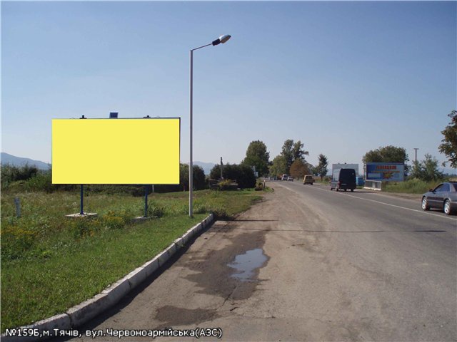 Щит 6x3,  вул.Червоноармійська (АЗС),виїзд з міста в сторону с.Буштино, м.Хуст
