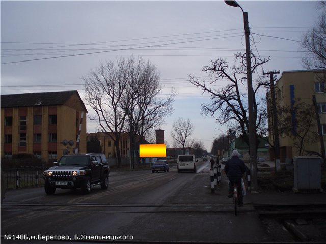 Щит 6x3,  вул.Б.Хмельницького (Берегкабель), залізн.переїзд, напр.-КПП Лужанка