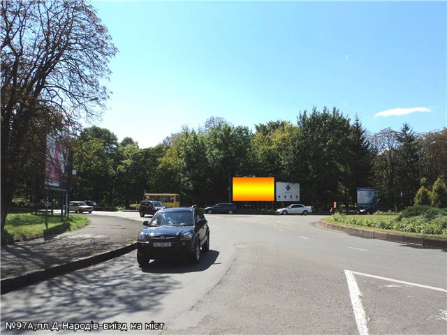 Щит 6x3,  пл.Др.народів-виїзд на тр.міст., напрям-пл.Б.Хмельницького